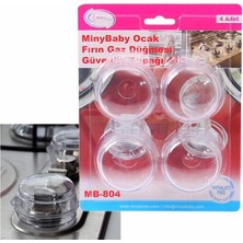 Miny Baby Ocak/fırın Gaz Düğmesi Güvenlik Kapağı (4 Adet)