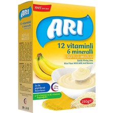 Arı Mama 12 Vitaminli 6 Mineralli Sütlü MUZLU,250 gr