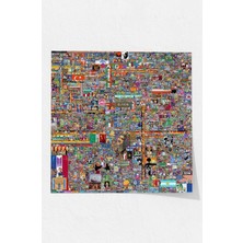 Postermanya (PSTER21039) Reddit R Place 2022 Kare Poster 100 x 100