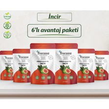 Freezeva 6'lı Paket Dondurularak Kurutulmuş Incir (Freeze Dried Incir) Freeze Dry Incir Kurusu 6X30 gr