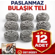 Nistabolje 12 Adet Bulaşık Teli Ovma Teli Ekonomik Toptel Sürtme Teli