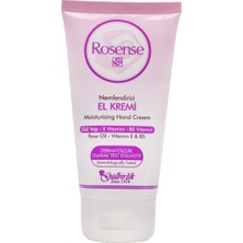 Rosense El Kremi Tüp 75 ml Gülyağı ve B5 Vitamini ile Yoğun Nemlendirme Sağlayan