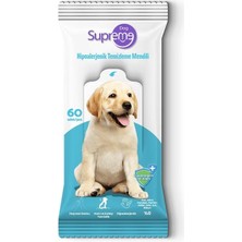 Supreme Dog hipoalerjenik Evcil Hayvan Temizleme Mendili (60'lı)