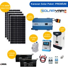 Hegel Karavan Solar Paket Premium - Lifepo4 Akülü Güneş Enerji Sistemi