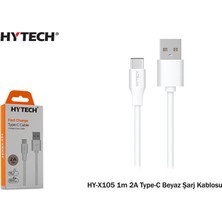 Rory Hytech HY-X105 1m 2A Type-C Beyaz Şarj Kablosu