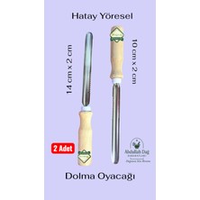 Feyza Design Hatay Yöresi Ahşap Oyacak, Patlıcan ve Kabak Için 2'li Set