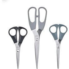 Feyza Design Paslanmaz Çelik Mutfak Makası Seti, 3’lü, 12-14 Cm, Sebze ve Genel Kullanım