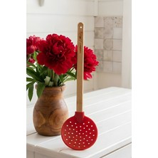 Feyza Design Kırmızı Kevgir, Pratik ve Şık Mutfak Gereciği