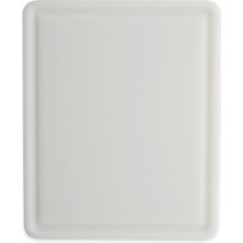 Feyza Design Beyaz Polietilen Plastik Kesim Tahtası 32.5X26.5X1 cm