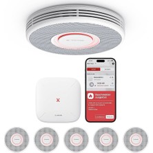X-Sense XS0B-MR Duman Dedektörü SBS50 Baz Istasyonlu,kablosuz, Yangın Alarmı
