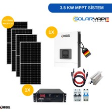 Hegel Tiny House ve Bağ evi Güneş Enerjisi Paketi - 3,5 KW MPPT LİTYUM AKÜLÜ
