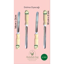 Feyza Design Hatay Yöresi Ahşap Oyacak Seti, 4 Adet Patlıcan ve Kabak Için