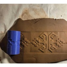 Feyza Design 8 cm Bereket Sembolü Seramik ve Polymer Kil Desenli Doku Rulosu