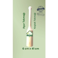 Feyza Design Hatay Yöresel Doğal Ahşap Aşur Buğday Döğme Keşkek Tokmağı