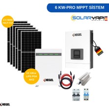 Hegel Tiny House ve Bağ evi Güneş Enerjisi Paketi - 6 KW PRO MPPT LİTYUM AKÜLÜ