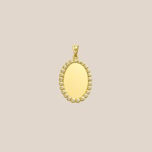 Altıntaş Vintage Oval Altın Kolye Ucu