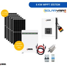 Hegel Tiny House ve Bağ evi Güneş Enerjisi Paketi - 6 KW MPPT LİTYUM AKÜLÜ