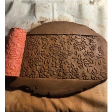Feyza Design 10 cm Çiçek Desenli Seramik ve Polymer Doku Rulosu, Şık ve Zarif Tasarım