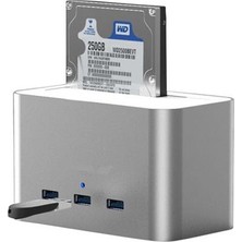 AK-SA-STR Codegen Alüminyum Usb3.0 3.5"-2.5" Sata 3 Port USB CDG-DOC-303 Docking Station