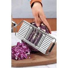 Feyza Design Çok Başlıklı Metal Rende, Sebze, Peynir, Dilimleme Aleti