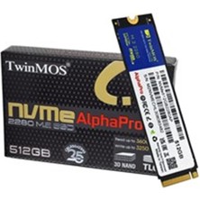 Maxdora Twinmos 512GB M.2 Pcie Gen3 Nvme SSD (3600-3250MB-S) NVME512GB2280AP Tlc 3dnand SSD