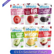 Ofrésko 6'lı Freeze Dry Kuru Meyve Cipsi Paketi - Katkısız & Ilave Şekersiz