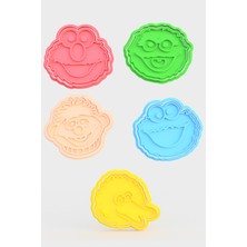 Feyza Design Sevimli Susam Sokağı Kurabiye ve Şeker Hamuru Kalıbı Seti