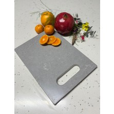 Feyza Design Şık ve Dayanıklı Mermer Kesme Tablası, Mutfağınıza Estetik Katın