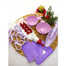 Feyza Design 6'lı Pasta ve Kurabiye Şekillendirici Seti, Hamur ve Süsleme Aracı