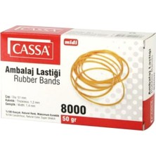 Cassa Ambalaj Lastiği 50GR Midi Kauçuk Lastik - 3 Kutu
