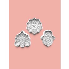 Feyza Design Din Teması Kurabiye ve Şeker Hamuru Kalıbı 3'lü Set