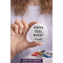 Fynbos Kişiye Özel Buton Rozet 44 mm – 15 Adet – Özel Tasarım Yaka Rozeti – Okul, Etkinlik, Organizasyon