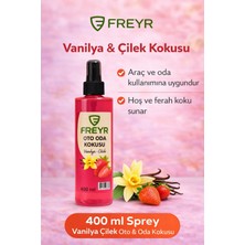 Freyr Vanilya Çilek Oto Koku Spreyi 400 ml | Oda Sprey Kokusu Parfümü | Araç İçi Koku