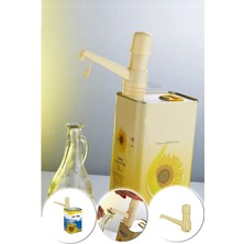 Feyza Design Hijyenik ve Kolay Kullanım Ayçiçek Zeytinyağı Pompası ve Huni Seti
