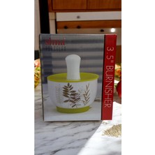 Feyza Design Şık Porselen Tokmaklı Havan Seti 10 Cm, Zarif ve Kullanışlı Tasarım