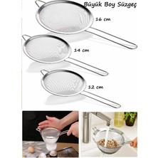 Feyza Design 3'lü Paslanmaz Çelik ve Pirinç Süzgeç Seti, Dayanıklı ve Çok Amaçlı