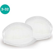 Mamajoo 3D Disposable Göğüs Pedi Ultra Emici ve Ince, 3 x 32 Adet