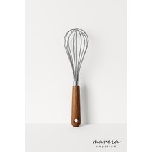 Feyza Design Çok Fonksiyonlu Ahşap ve Bambu Çırpıcı, Dayanıklı Çelik Seçenekleri