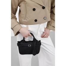 Shule Bags Osa Kemer Detaylı Çapraz Çanta Siyah