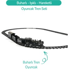 Rozitoys Işıklı ve Sesli Buharlı Tren Set 15 Parça