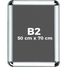 Stilo Alüminyum B2 50X70CM Çerçeve Rondo Köşe Aç Kapa Açılır Kapanır - 1 Adet