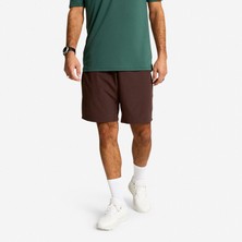 Decathlon Domyos Erkek Spor Şortu - Wenge Kahverengi - 500