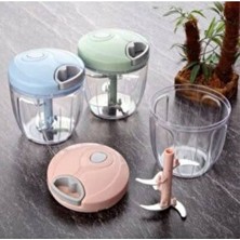 Feyza Design Büyük Boy 5 Bıçaklı El Rondosu, 1000 ml Sebze Doğrayıcı