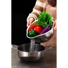 Feyza Design Çok Amaçlı Paslanmaz Çelik Meyve ve Sebze Süzgeci