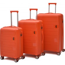 Ççs 3’lü Polipropilen Kırılmaz Valiz Seti – Sessiz 360° Tekerlekli Dayanıklı Seyahat Bavulu 5236