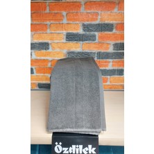 Özdilek Svv Border Kalın & Yumuşak El-Yüz Havlusu (40X76) - Charcoal (Orta Gri)