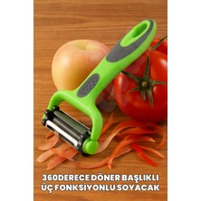 Feyza Design Çok Fonksiyonlu 360° Dilimleyici ve Soyucu Seti, Pratik Kullanım