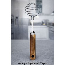 Feyza Design Paslanmaz Çelik Yaylı Çırpıcı, Pratik ve Dayanıklı Mutfak Gereci