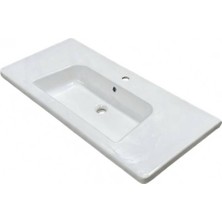 Bocchı Bocchi - Sonia SX5 Tezgah Üstü Lavabo 100 cm Parlak Beyaz - 1108-001-0826