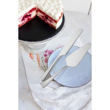 Feyza Design Paslanmaz Çelik Pasta ve Kek Sunum Spatula Bıçak Seti, Şık ve Dayanıklı